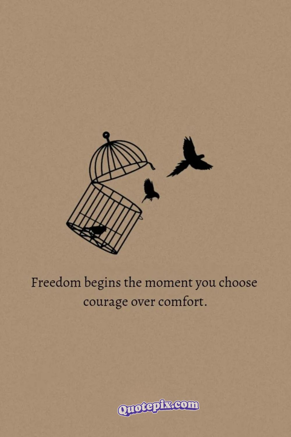Freedom begins the moment you choose courage over&hellip;