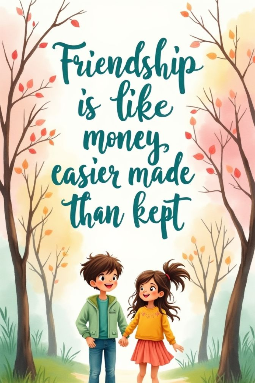 Friendship is like money easier made than kept.