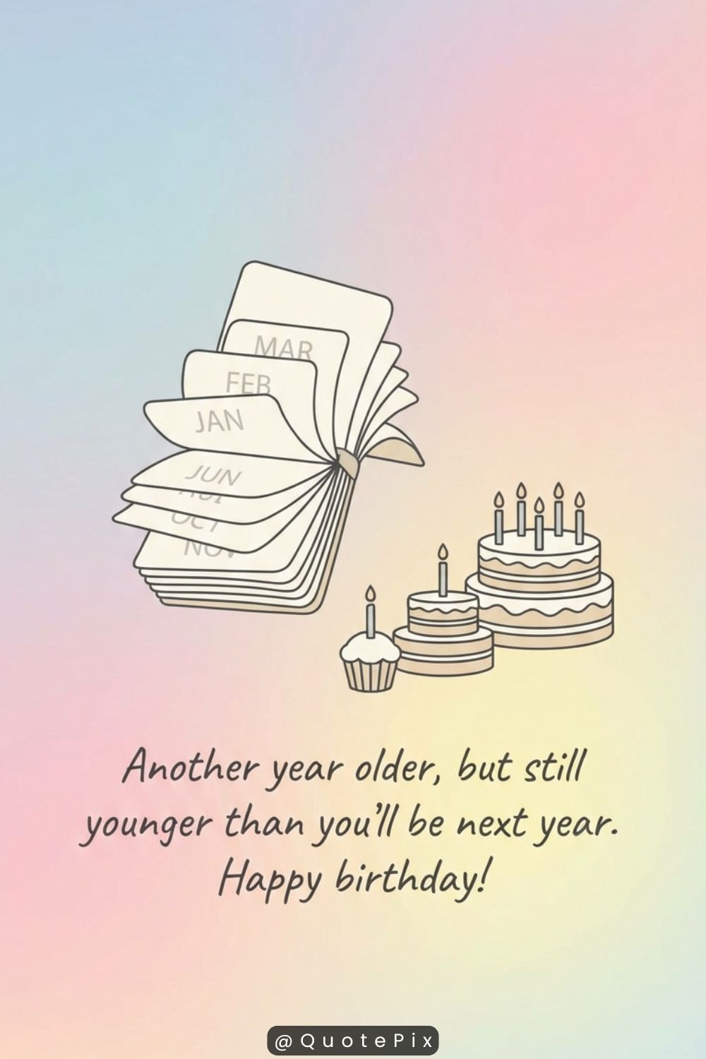 Another year older, but still younger than you’ll&hellip;