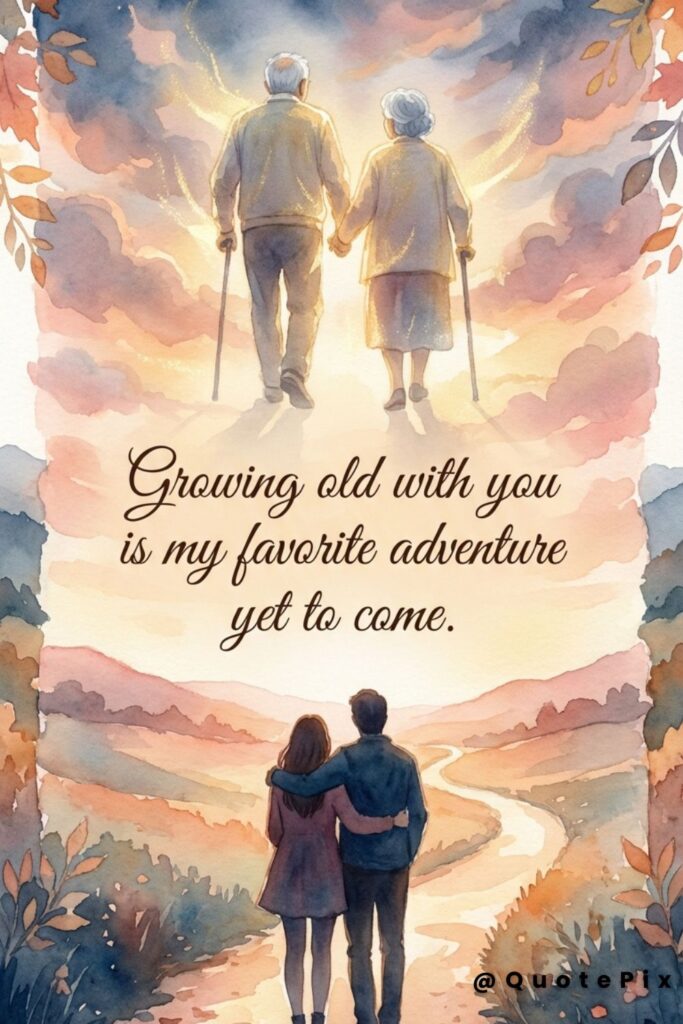 Growing old with you is my favorite adventure yet to come.