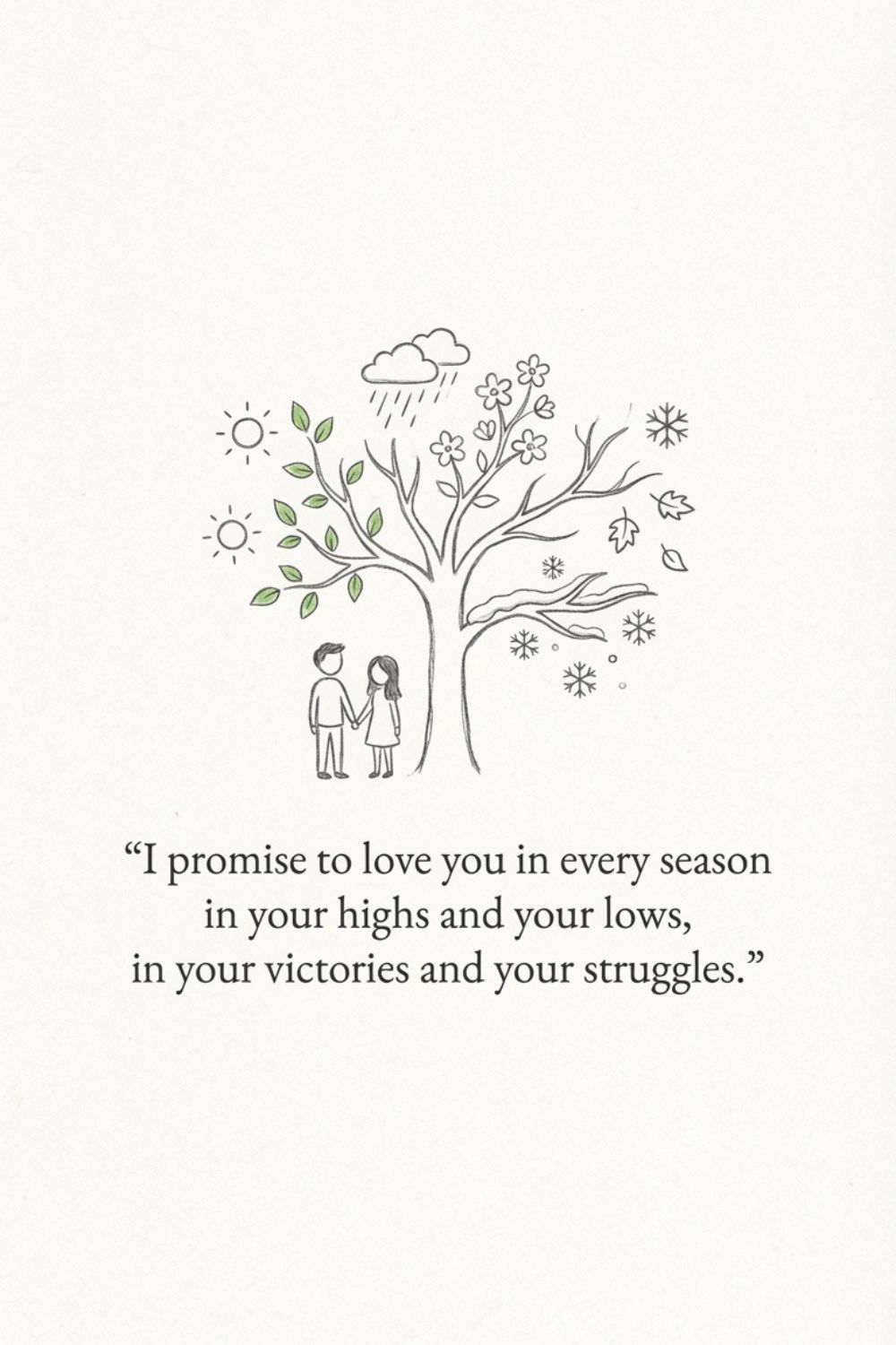 I promise to love you in every season&hellip;