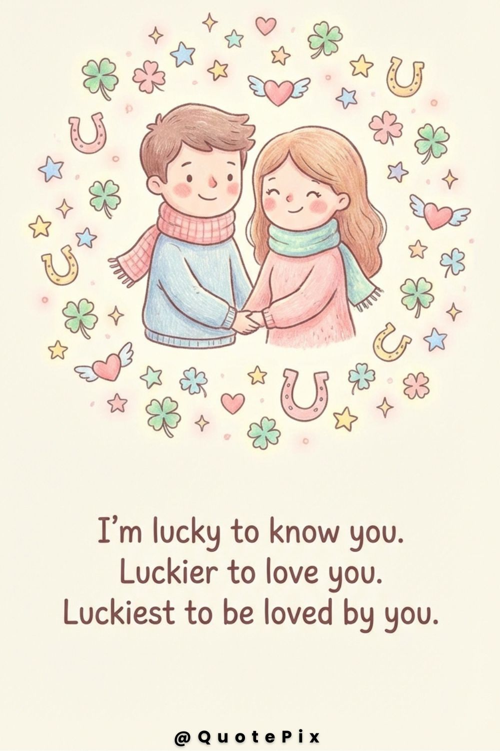 I’m lucky to know you. Luckier to love&hellip;