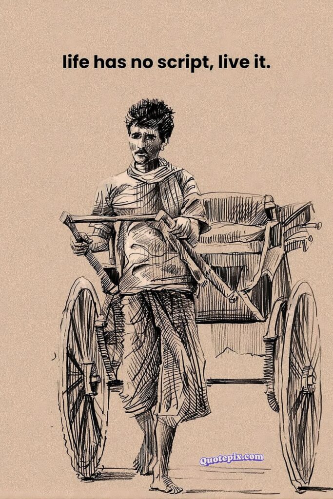 Life has no script, live it.