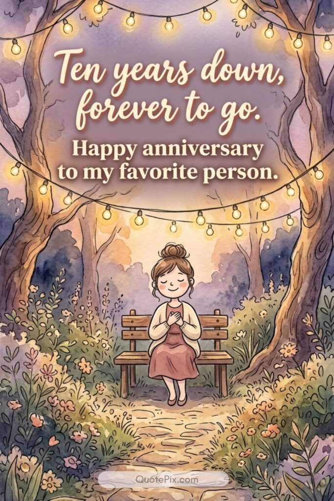 Ten years down, forever to go.  Happy anniversary to my favorite person.