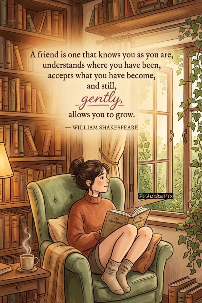 A friend is one that knows you as&hellip;