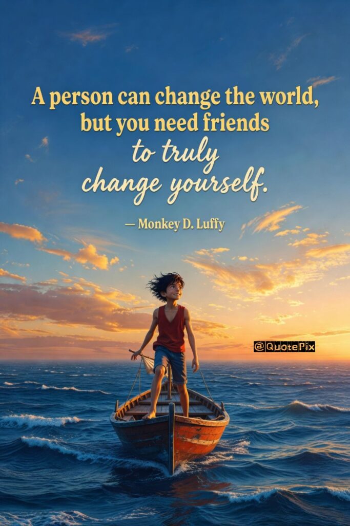 A person can change the world, but you&hellip;