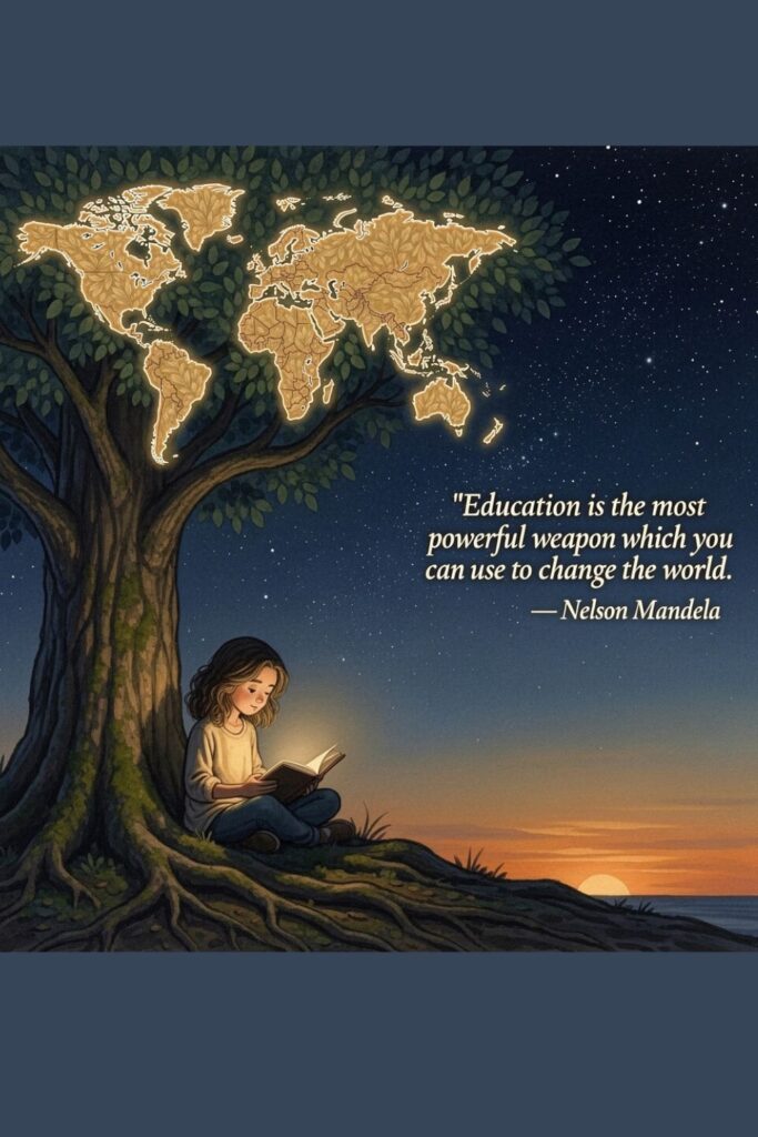 Education is the most powerful weapon which you can use to change the world