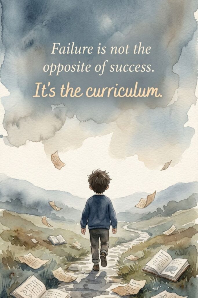 Failure is not the opposite of success. It's the curriculum