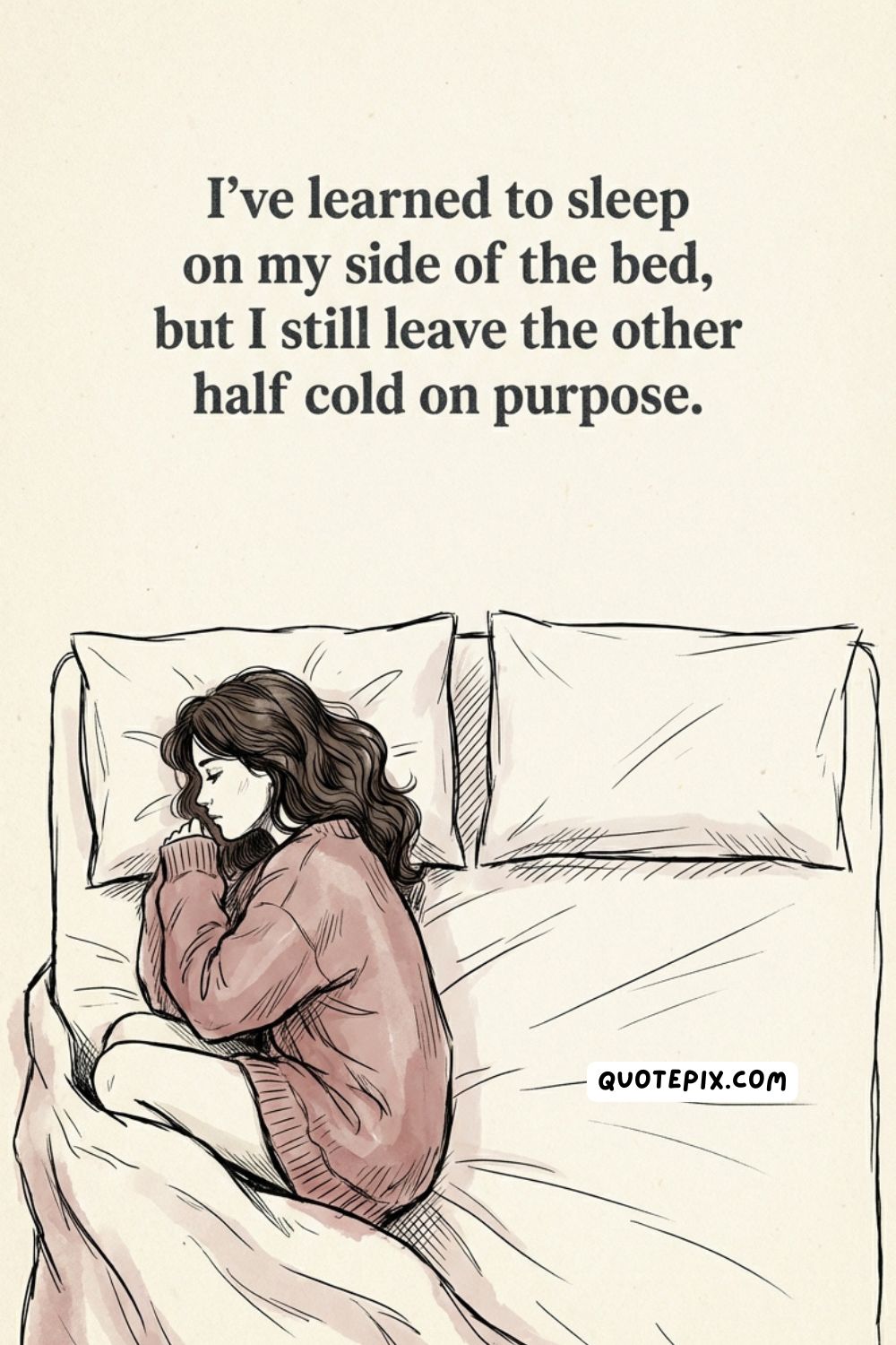 I’ve learned to sleep on my side of&hellip;