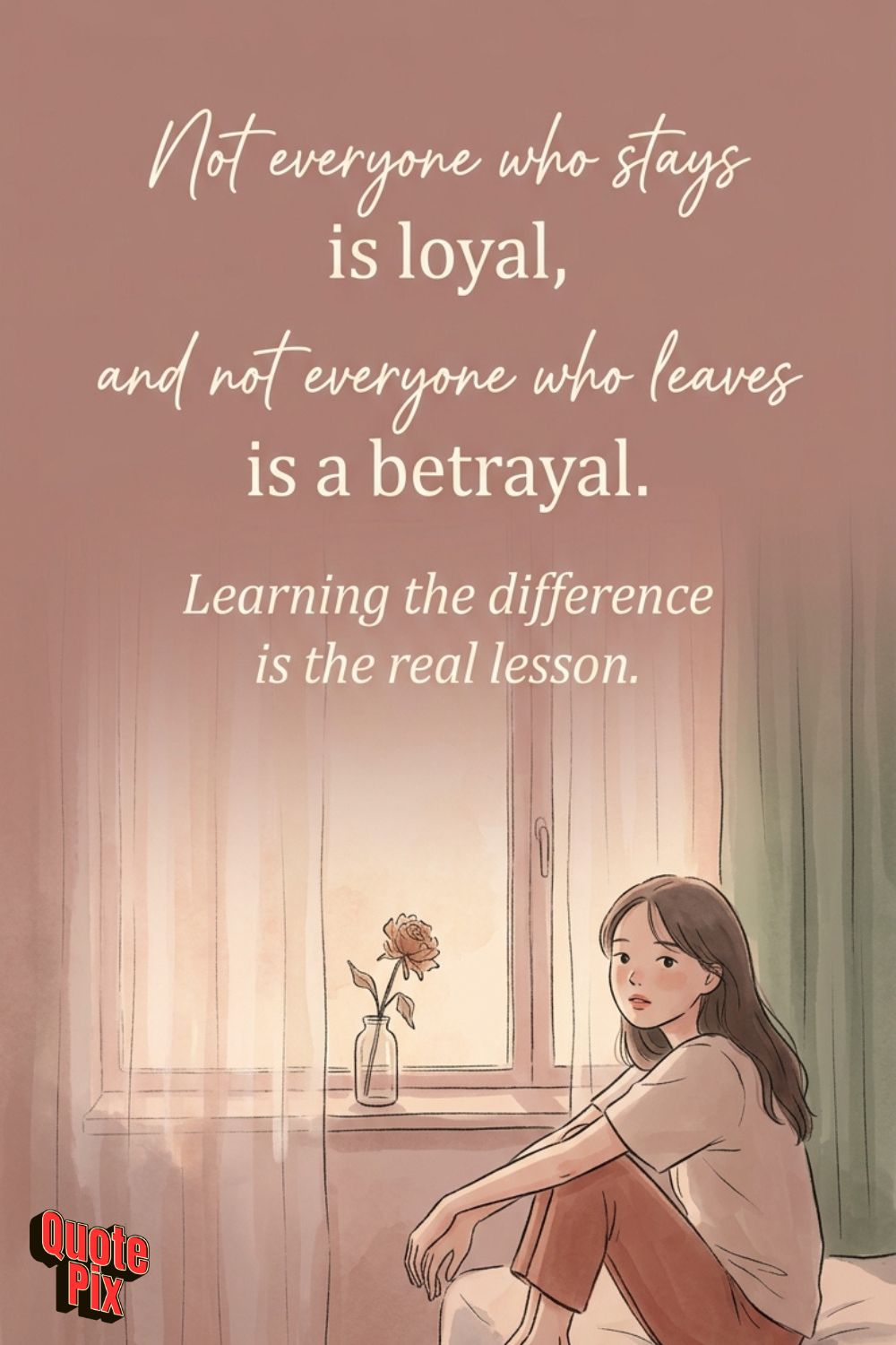 Not everyone who stays is loyal, and not&hellip;