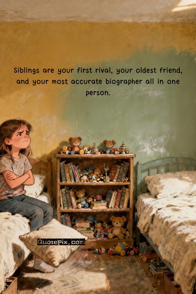 Siblings are your first rival, your oldest friend,&hellip;