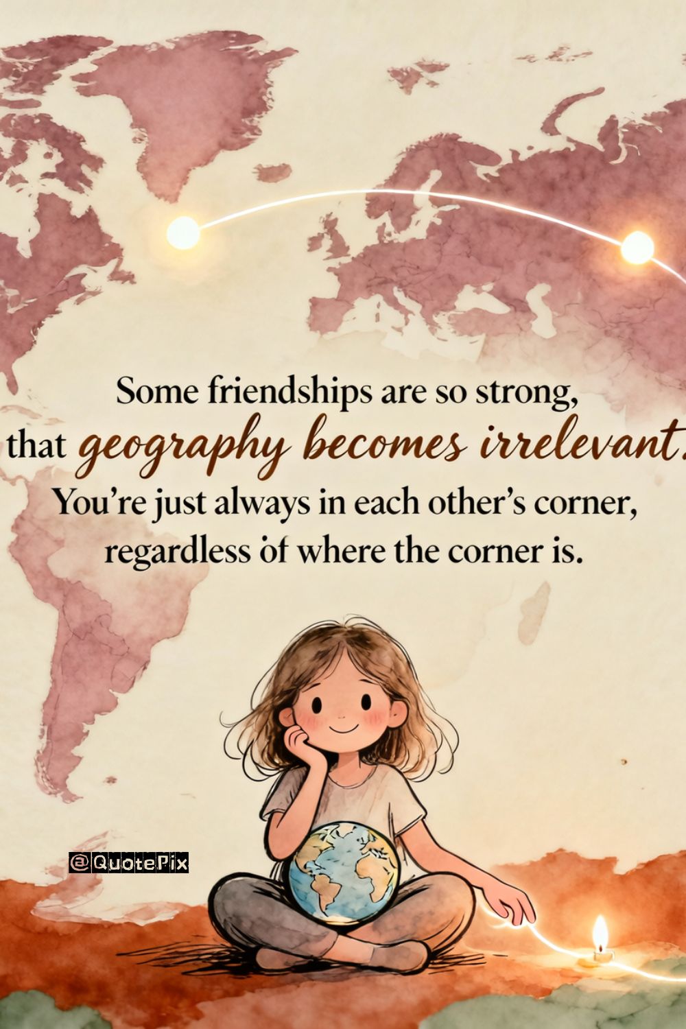 Some friendships are so strong that geography becomes&hellip;