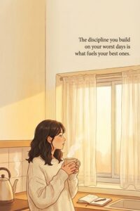 The discipline you build on your worst days is what fuels your best ones