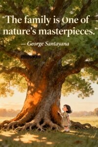The family is one of nature’s masterpieces. – George Santayana