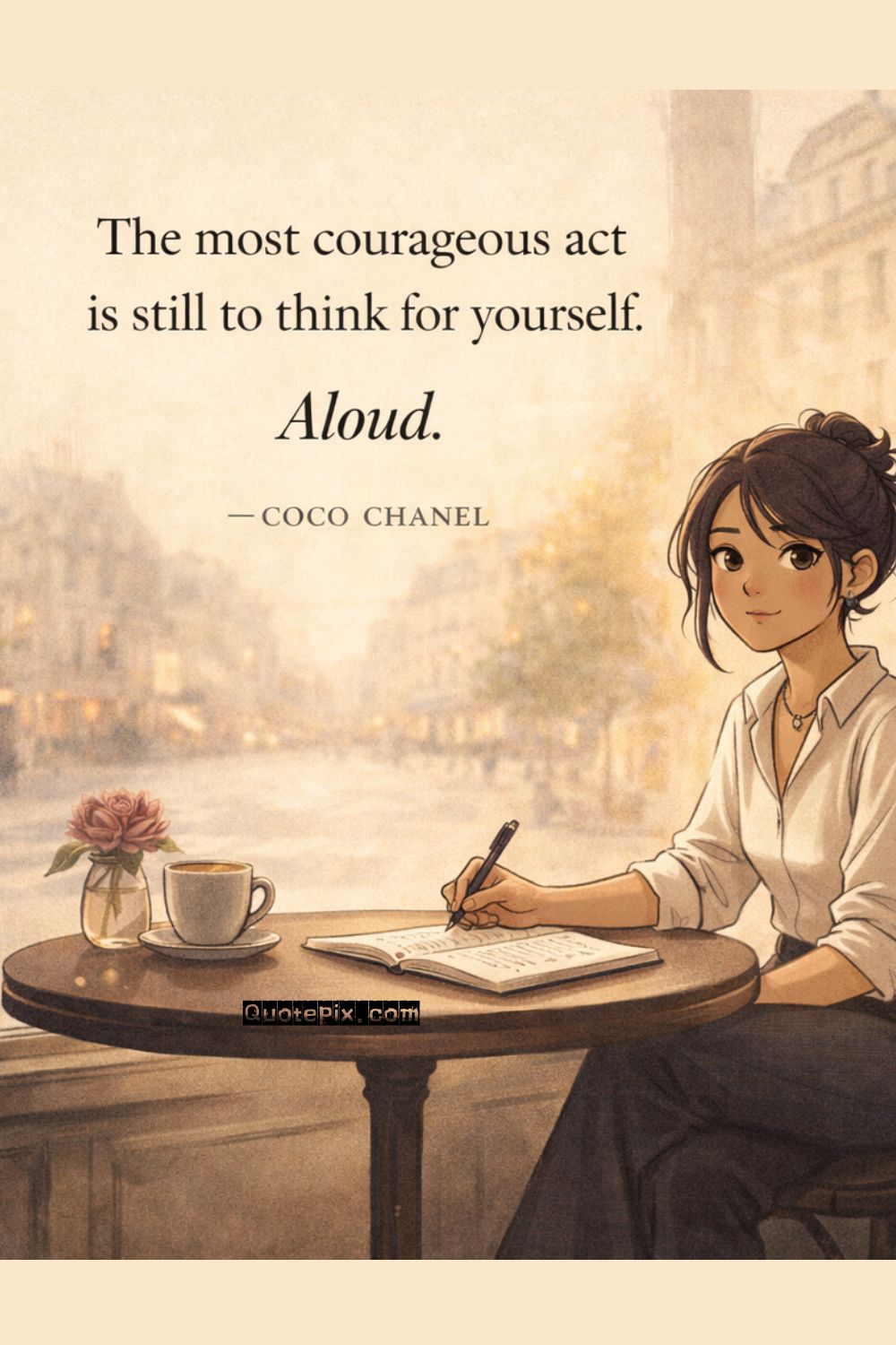 The most courageous act is still to think&hellip;