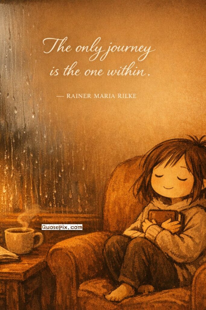 The only journey is the one within.  — Rainer Maria Rilke