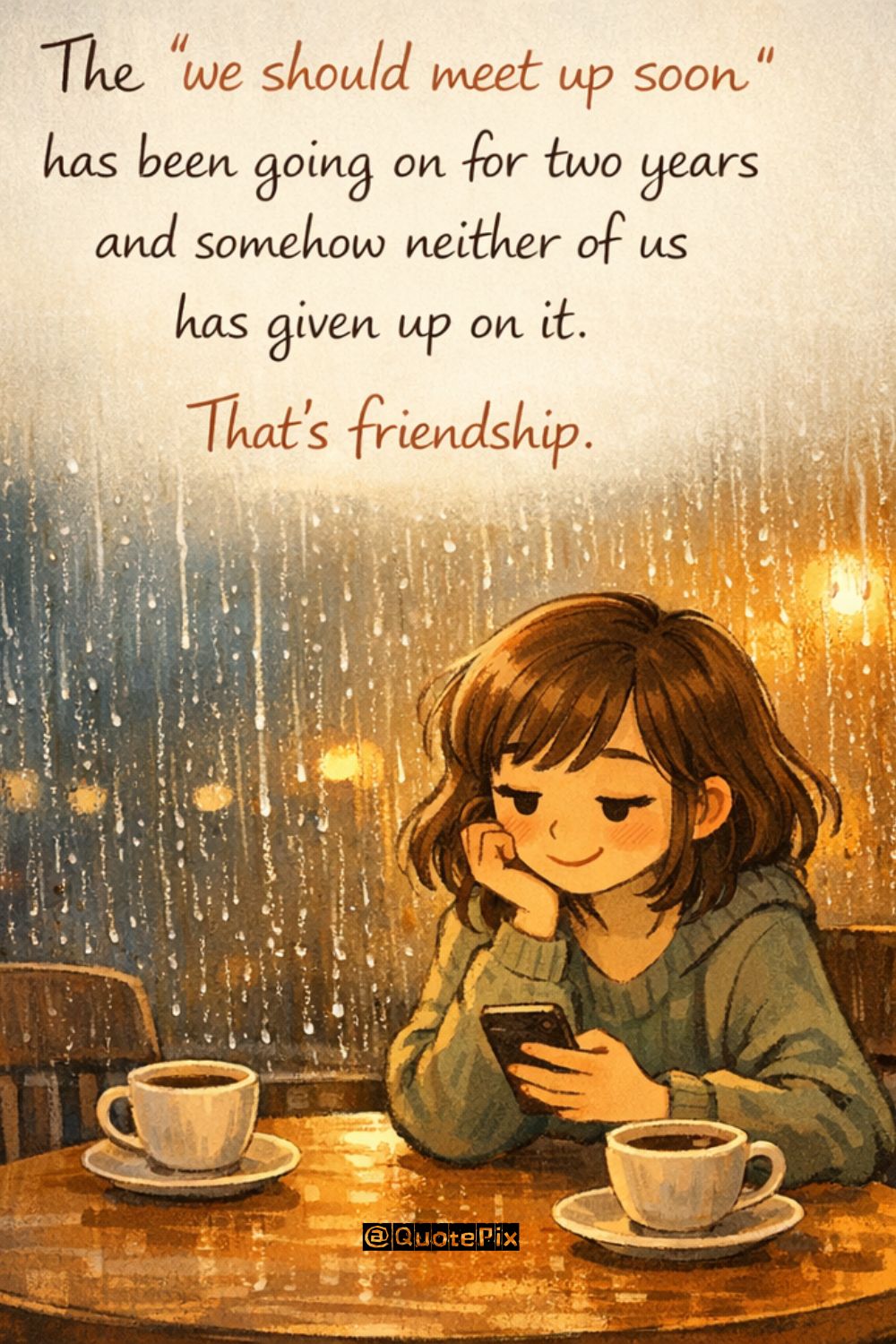 The ‘we should meet up soon’ has been&hellip;