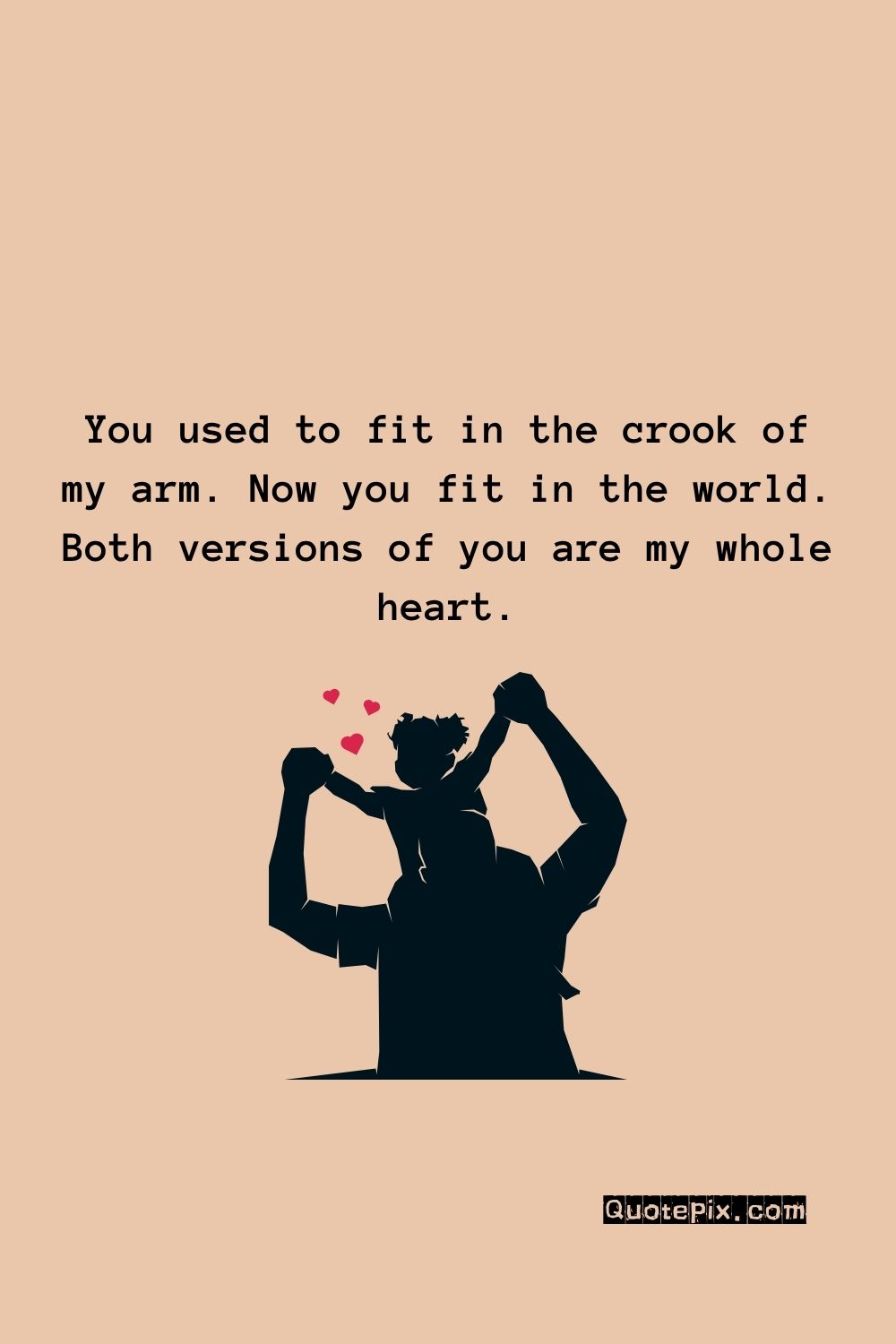 You used to fit in the crook of&hellip;