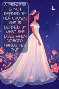 A princess is not defined by her crown. She is defined by what she does when nobody hands her one.jpg