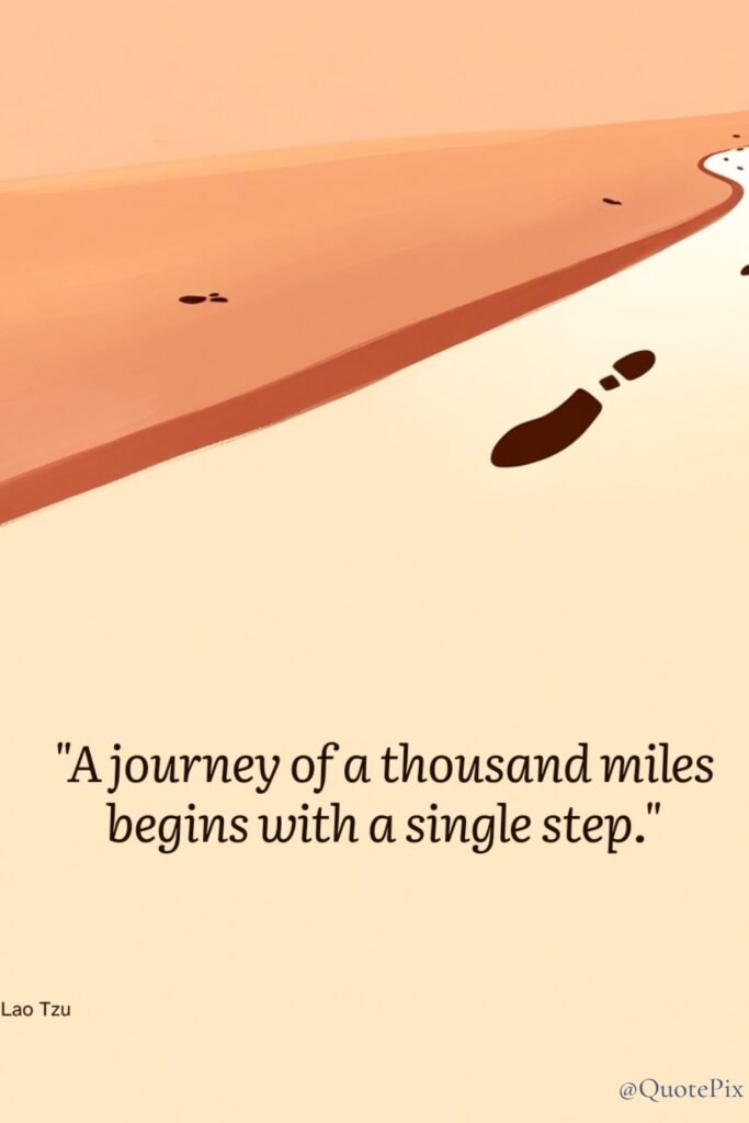 A journey of a thousand miles begins with a single…