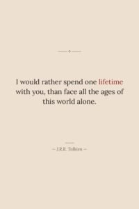 I would rather spend one lifetime with you, than face&hellip;