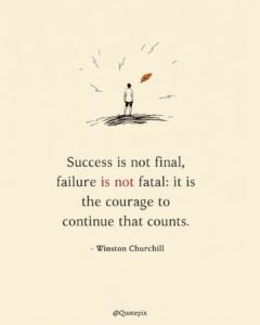 Success is not final, failure is not fatal: it is&hellip;