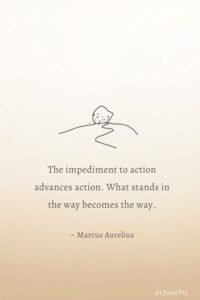 The impediment to action advances action. What stands in the&hellip;
