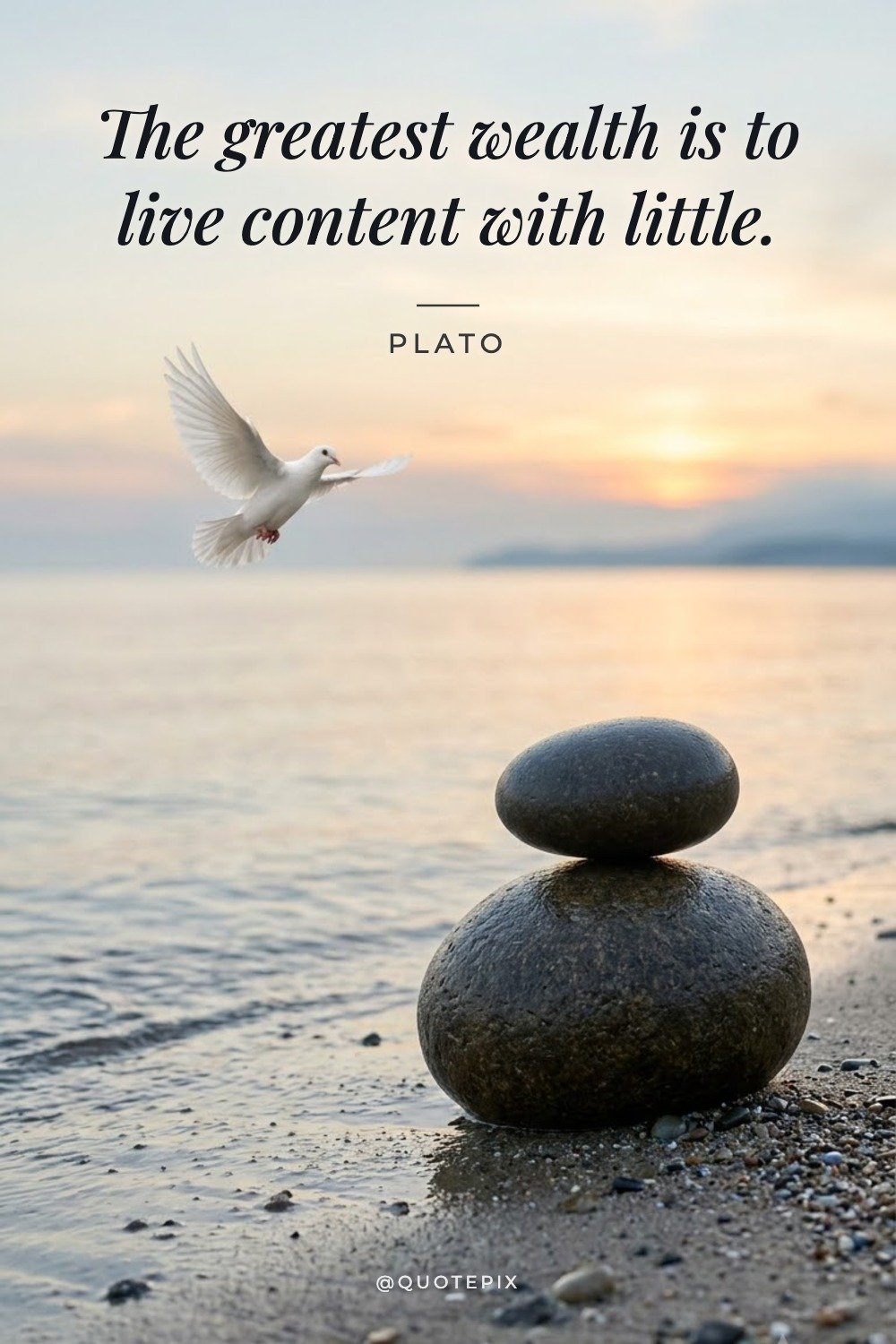 The greatest wealth is to live content with little. —…