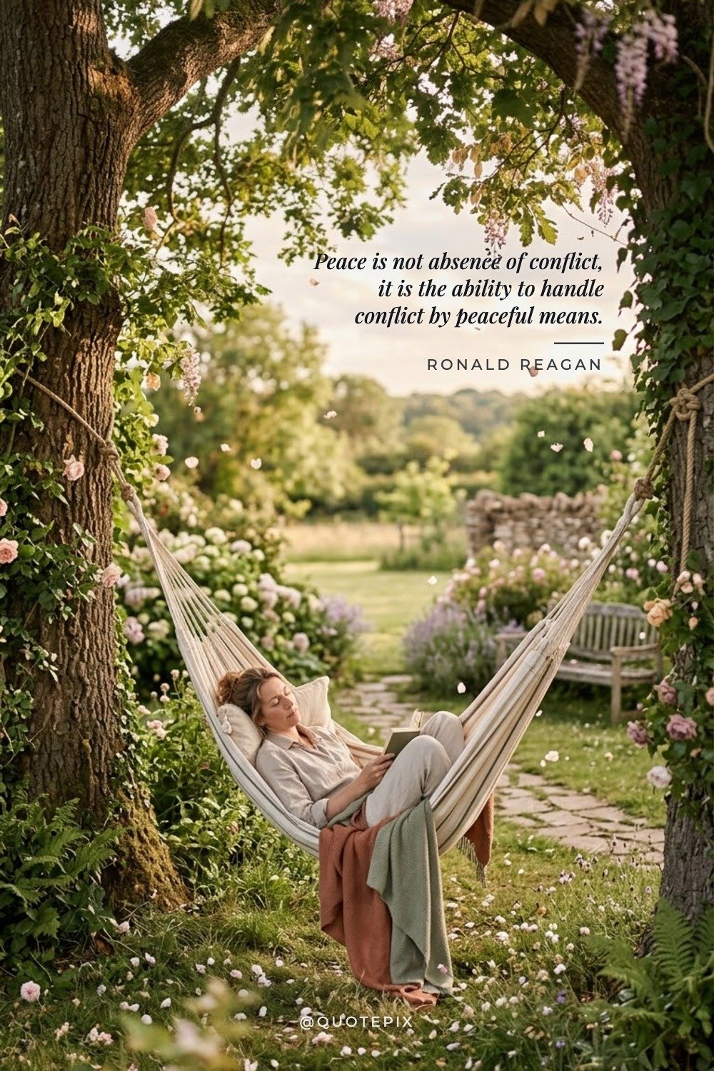 Peace is not absence of conflict, it is the ability…